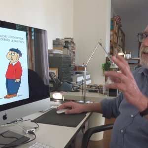 Mi chiamo Altan e faccio vignette: Altan in una scena