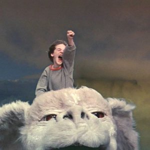 La storia infinita: Bastian a cavallo di Falkor