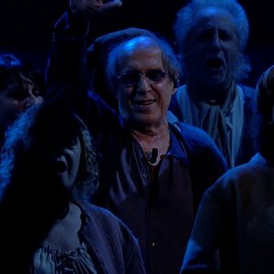 Adriano Celentano durante l'ultima puntata di Adrian