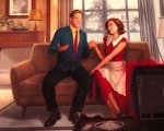 WandaVision: la prima foto di Elizabeth Olsen e Paul Bettany nella serie