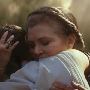 Star Wars: L'Ascesa di Skywalker: Carrie Fisher in una scena del film