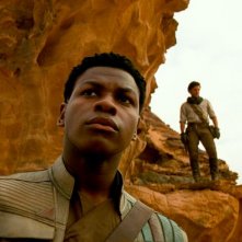 Star Wars: L'Ascesa di Skywalker: Oscar Isaac e John Boyega durante una scena del film