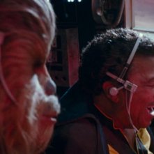 Star Wars: L'Ascesa di Skywalker: Billy Dee Williams, Joonas Suotamo in una scena del film