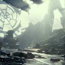 Star Wars: L'Ascesa di Skywalker: Adam Driver, Daisy Ridley durante una scena del film