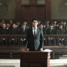 Il terzo omicidio: Masaharu Fukuyama e Koji Yakusho in una scena del film