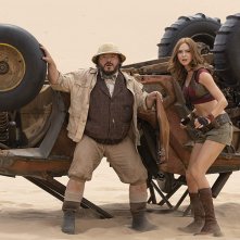 Jumanji - The Next Level: Karen Gillan and Jack Black in  una scena del film