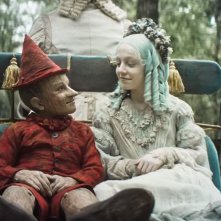 Pinocchio: Alida Baldari Calabria con Federico Ielapi in una scena del film
