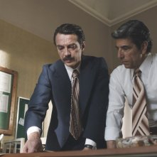 Giorgio Ambrosoli - Il prezzo del coraggio:  Claudio Castrogiovanni e Alessio Boni in una scena