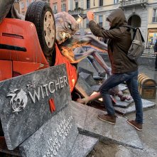 The Witcher: una foto delle installazioni a Milano