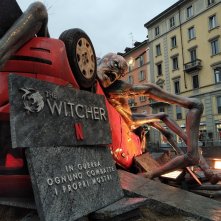 The Witcher: una foto delle installazioni a Milano