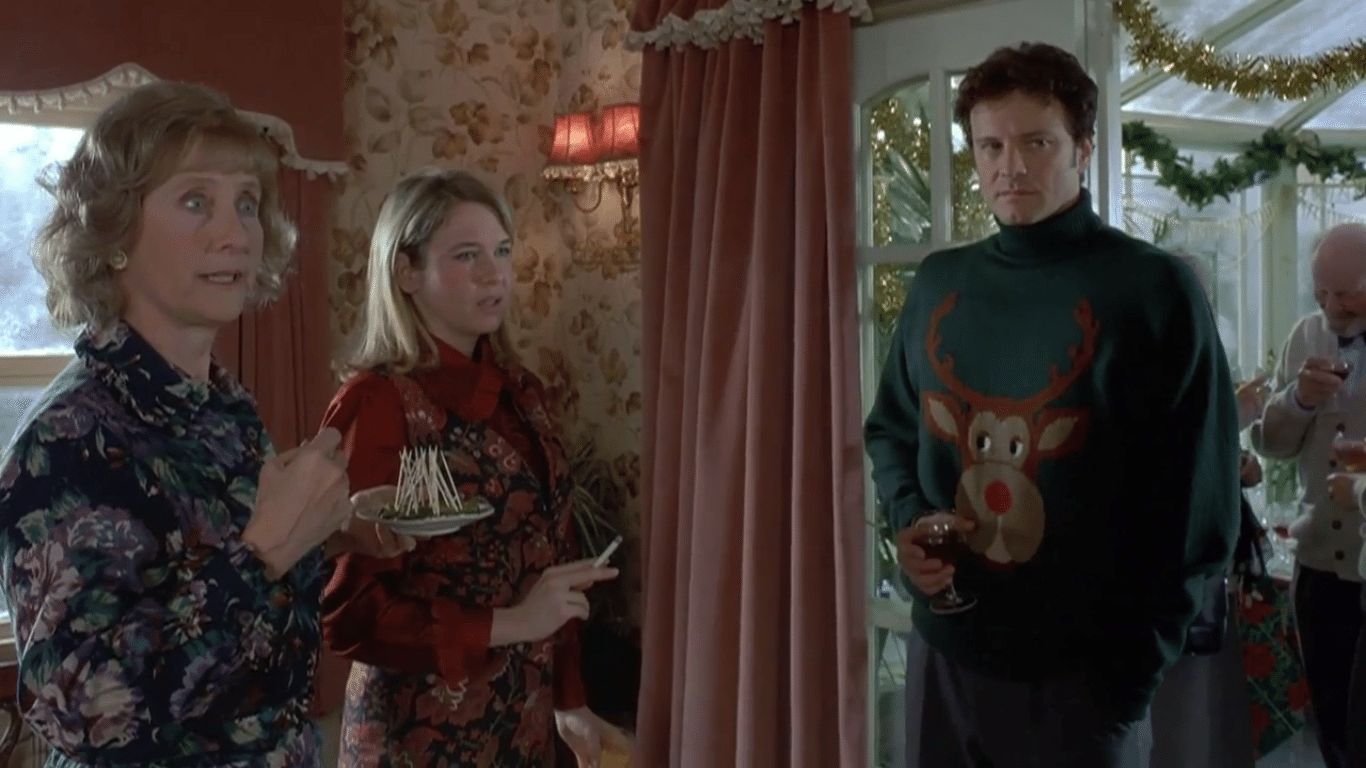 Renée Zellweger, Colin Firth e Gemma Jones in una scena di Il diario di Bridget Jones