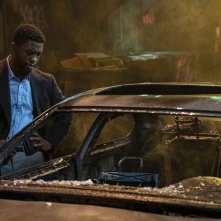 City of Crime: Chadwick Boseman durante una scena del film