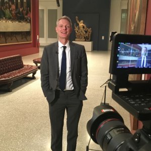 Leonardo. Le Opere: una scena sul set