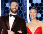Chris Evans aggiusta il vestito di Scarlett Johansson ai Golden Globe 2020 e le fan impazziscono