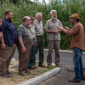 I Delitti del BarLume: una foto del cast in Ritorno a Pineta