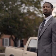 Il diritto di opporsi: Michael B. Jordan durante una scena del film