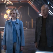 Star Trek: Picard, Patrick Stewart e Alison Pill in una scena del terzo episodio