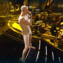 Achille Lauro al Festival di Sanremo 2020 durante la prima serata