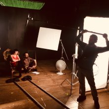 Cercando Valentina - Il mondo di Guido Crepax: un momento sul set  del film