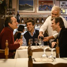 Gli anni più belli: Kim Rossi Stuart, Pierfrancesco Favino, Claudio Santamaria in una scena del film