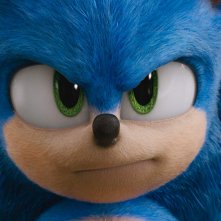 Sonic Il Film: Sonic in una scena del film