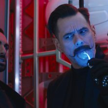 Sonic Il Film: Jim Carrey, Lee Majdoub in una scena del film