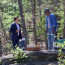 Era mio figlio: Samuel L. Jackson, Sebastian Stan in  una scena del film