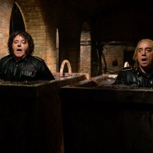 La mia banda suona il pop: Massimo Ghini con Christian De Sica in una scena del film