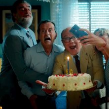 Si vive una volta sola: Max Tortora, Rocco Papaleo, Carlo Verdone e Anna Foglietta in una scena del film