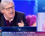 Vittorio Sgarbi a Barbara D’Urso “ti denuncio, sei incapace di controllarti” (VIDEO)