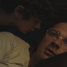 Honey Boy: Shia LaBeouf, Noah Jupe durante una scena