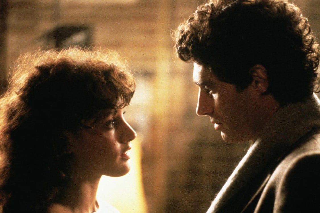 Jennifer Beals e Michael Nouri in una scena di Flashdance