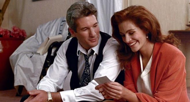 Richard Gere e Julia Roberts sul set di Pretty Woman