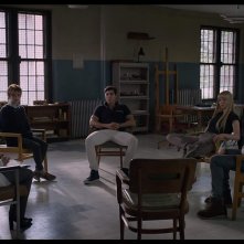 The New Mutants: una scena del film con Alice Braga, Maisie Williams, Anya Taylor-Joy, Charlie Heaton, Henry Zaga