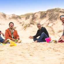 Un figlio di nome Erasmus: Ricky Memphis, Daniele Liotti, Paolo Kessisoglu e Luca Bizzarri in una scena del film