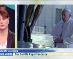 Papa Francesco a sorpresa in diretta telefonica su Rai1: 'Vi voglio bene'