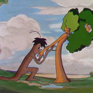 Fiori e alberi: un'immagine del corto Disney