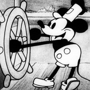 Steamboat Willie: un'immagine del corto Disney
