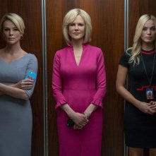 Bombshell - La voce dello scandalo: Nicole Kidman, Charlize Theron, Margot Robbie in una scena del film