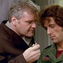 Bryan Dennehy con Sylvester Stallone in Rambo