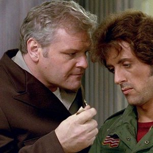 Bryan Dennehy con Sylvester Stallone in Rambo