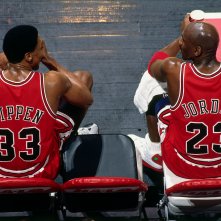 The Last Dance: Scottie Pippen e Michael Jordan in un'immagine dalla docuserie Netflix