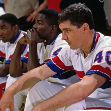 The Last Dance: Isiah Thomas, Joe Dumars e Bill Laimbeer in un'immagine dalla docuserie Netflix
