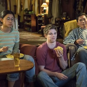 L'altra metà: Leah Lewis, Daniel Diemer, Collin Chou in  una scena del film