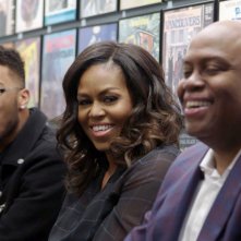 Becoming -  La Mia Storia: Michelle Obama durante una scena