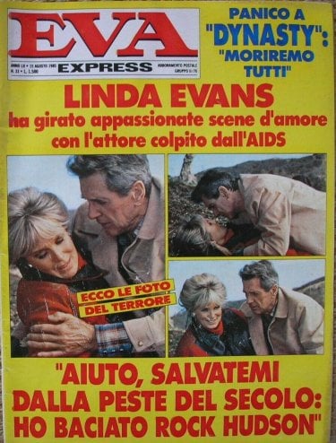 Rock Hudson Aids Linda Evans