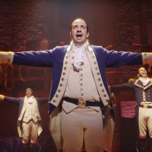 Hamilton: Lin-Manuel Miranda in un momento del musical