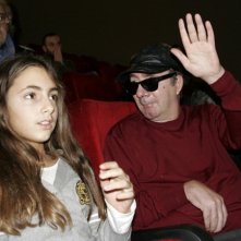 Francesco Nuti con sua figlia Ginevra nel 2010 a Prato