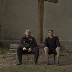 Abbi Fede: Claudio Amendola e Giorgio Pasotti in  una scena del film