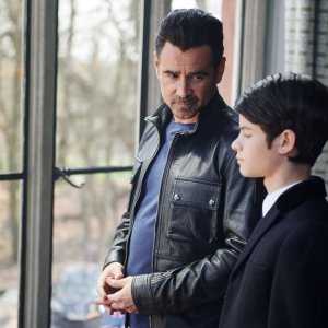 Artemis Fowl: Colin Farrell e Ferdia Shawin una scena del film